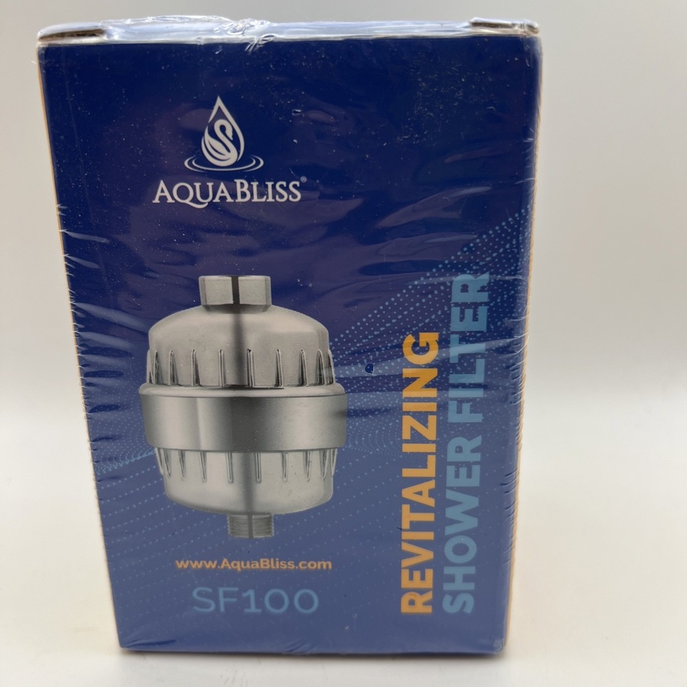 Aqua Bliss Revitalizing Shower Filter SF100 NEW SEALED Chrome High Water Output
